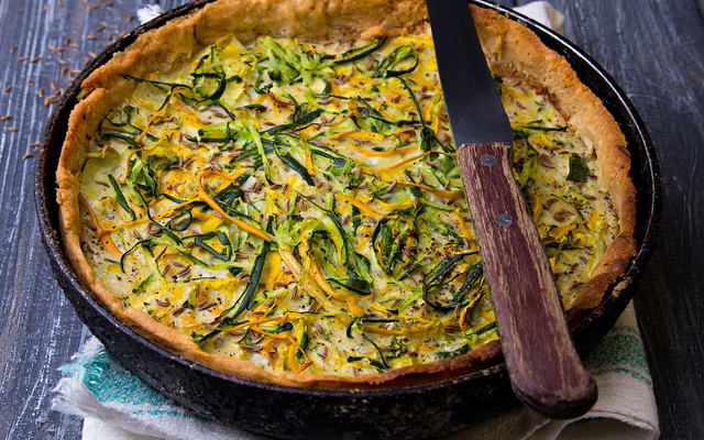 Quiche de abobrinha com queijo