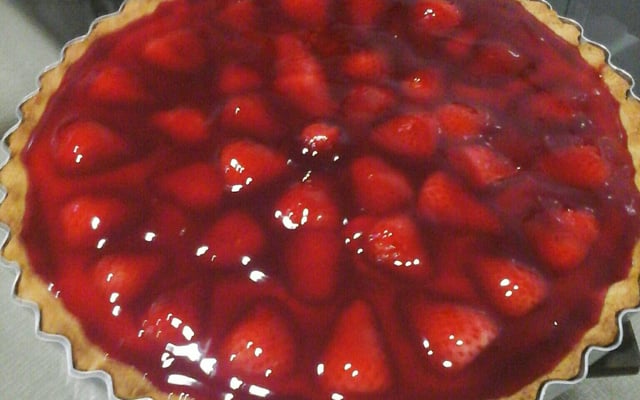 Torta de morango da padaria