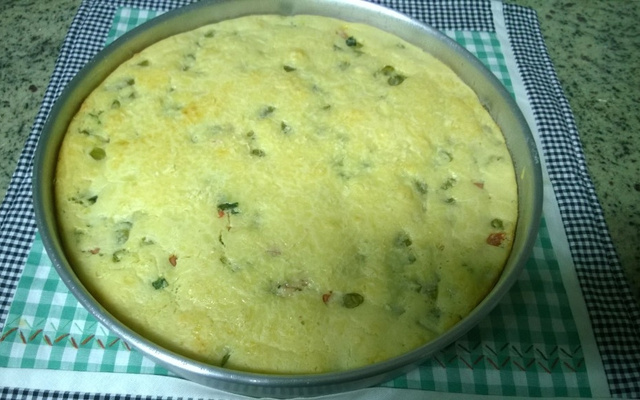 Torta de vagem/presunto e queijo do Lúcio Cezar