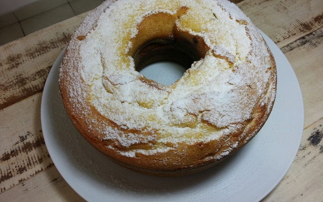 Bolo de cascas de maçã