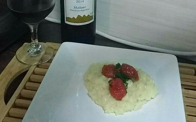 Risoto de palmito cremoso