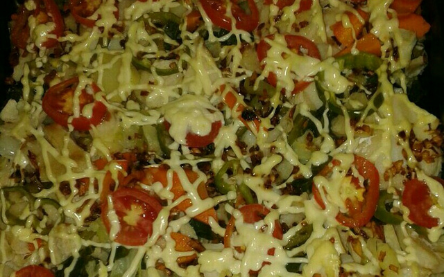 Abobrinha recheada com frango (Zapalito)