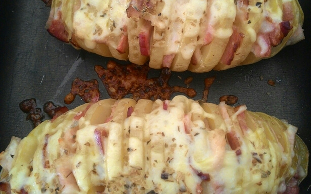 Batata laminada de micro-ondas