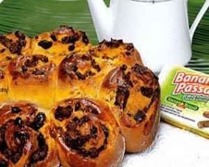 Pão enrolado Banana Brasil