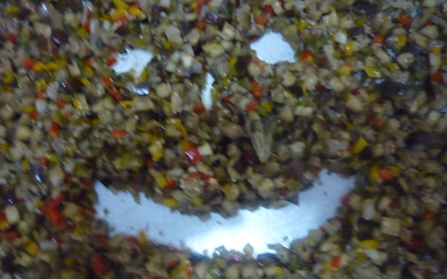 Salada de berinjela no forno