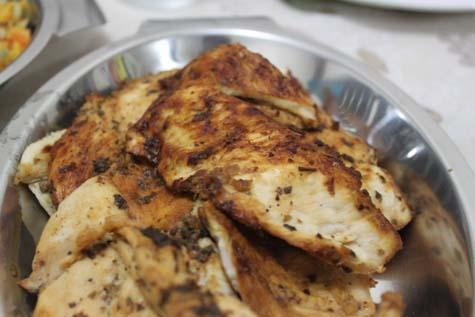 Peito de frango cítrico africano