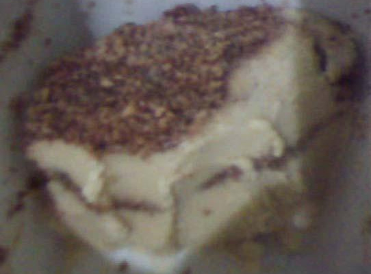 Pavê de creme de leite com coco