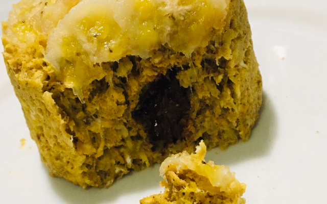 Bolo fit de banana de caneca