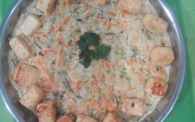 Macarrão de abobrinha cremoso