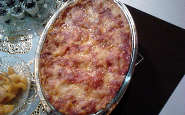 Lasanha à bolonhesa rosé