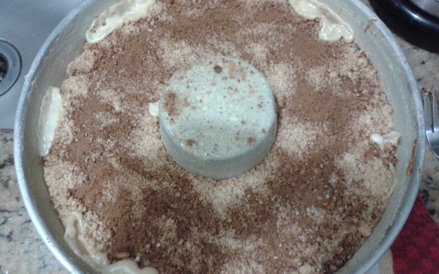 Bolo farofa de banana