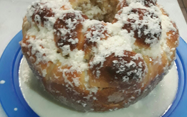 Rosca doce com coco