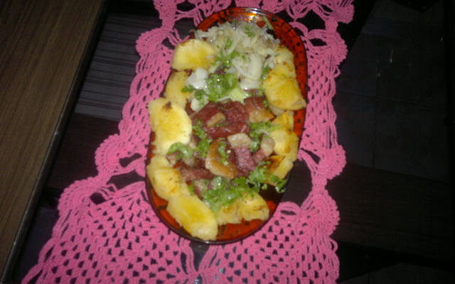 Picanha de sol com mandioca