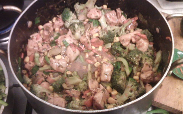 Frango xadrez da Any