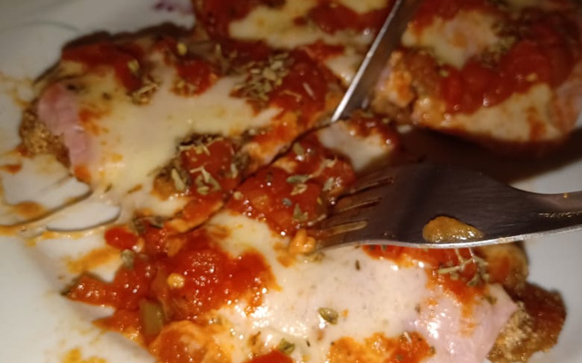 Filé de frango empanado 