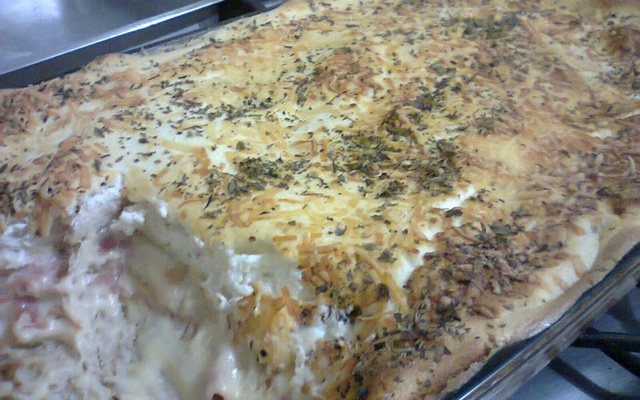 Lanche de forno delicioso