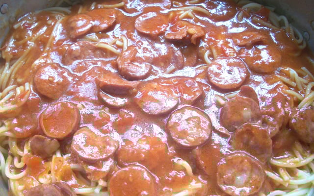 Molho de liguiça calabresa do Marcelo