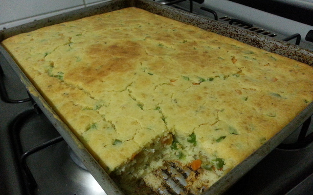 Torta salgada de liquidificador da Marlene