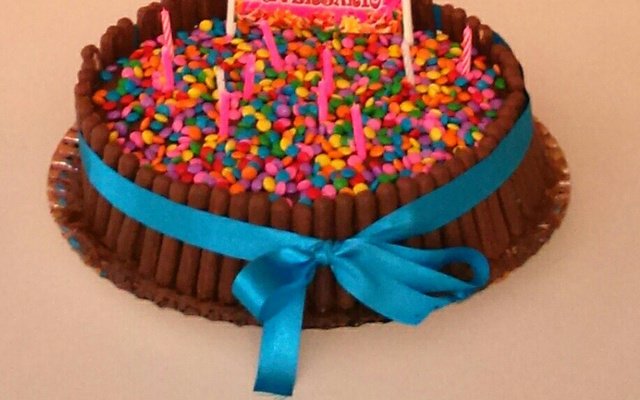 Bolo de morango com nutella