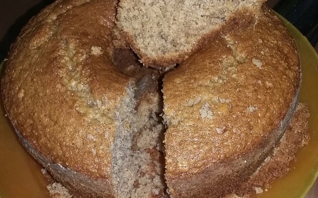 Bolo de aveia em flocos