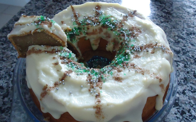 Bolo de maçã com canela