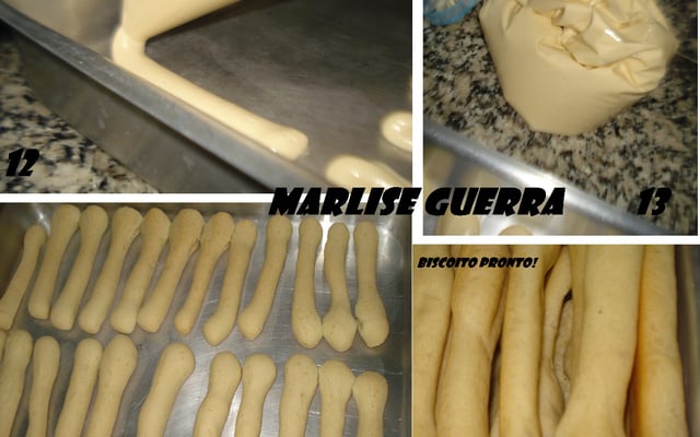 Biscoito de polvilho feito com batedeira