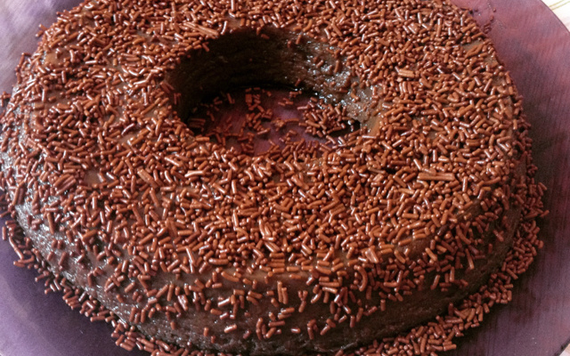 Brigadeirao de microondas