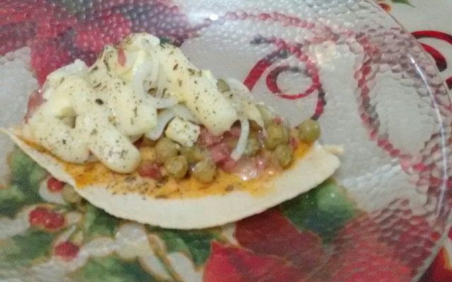 Pizza frita rapidinha