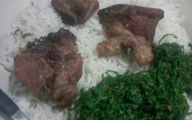 Costelinha com couve