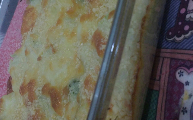 Gratinado de brócolis com couve-flor