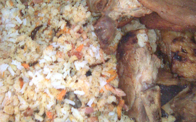 Arroz farofa divino para churrasco