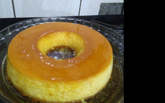 Pudim com creme de leite