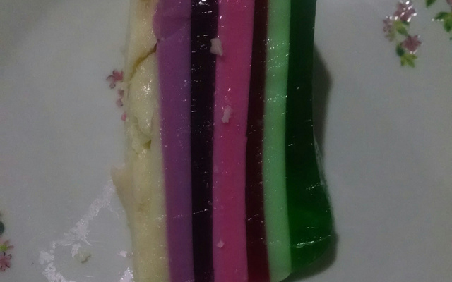 Gelatina Colorida em camadas