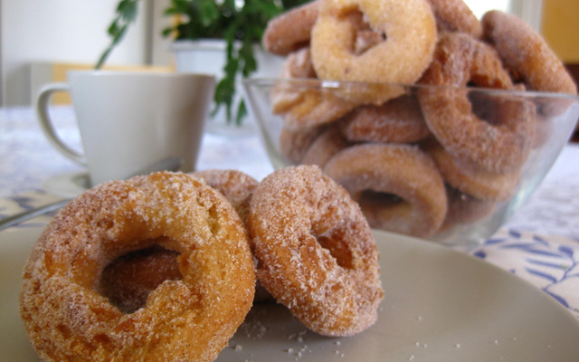 Rosquinha frita super fácil para o café