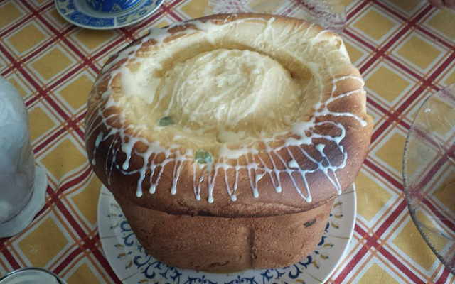 Panetone de máquina de pão