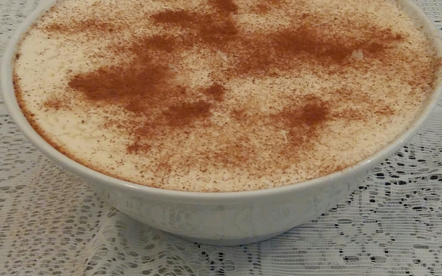 Arroz doce com leite de coco