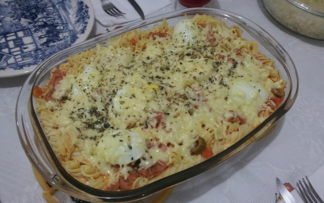 Macarrão sabor pizza