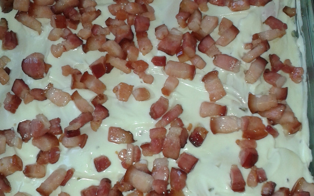 Batata com requeijão e bacon