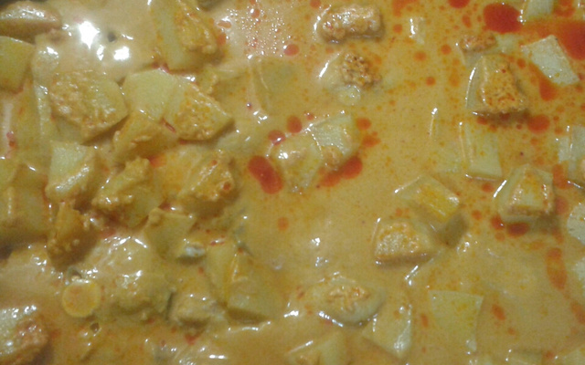 Peixe ao coco no forno