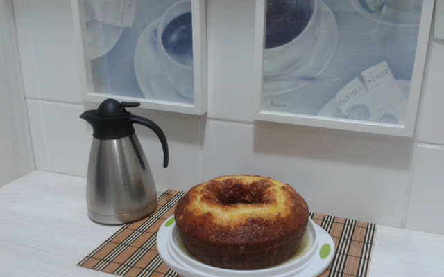 Bolo de laranja sem casca