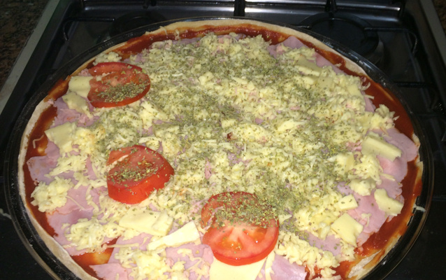 Pizza massa crocante