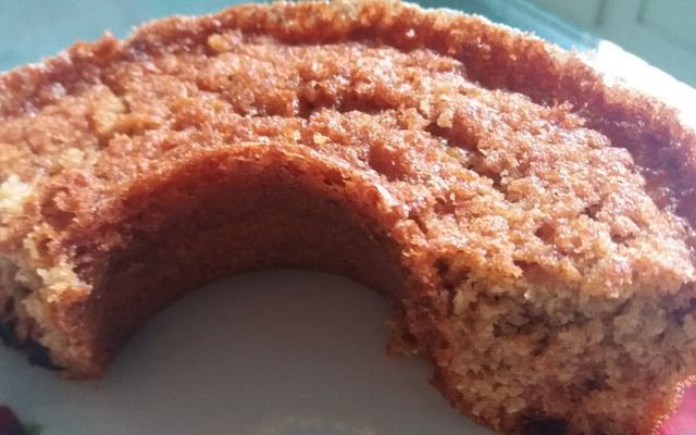 Bolo de aveia e granola