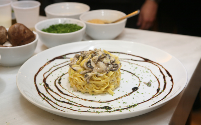 Fettuccini ao molho de cogumelos