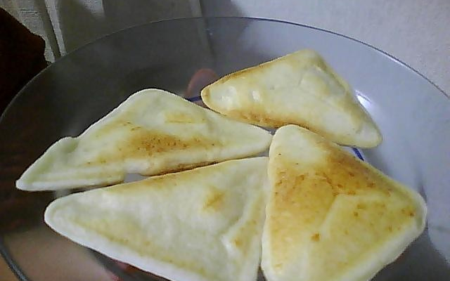 Pão de queijo de sanduicheira