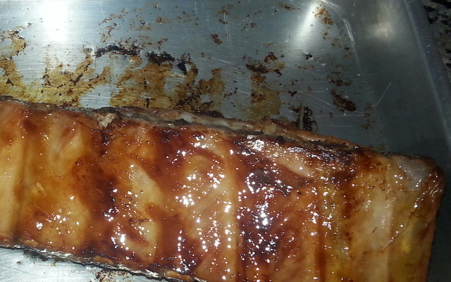 Costelinha de Porco no Mel e Sal Grosso