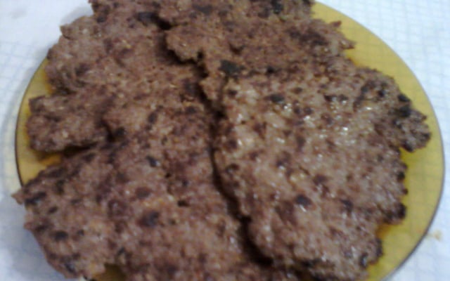 Bife de carne moída