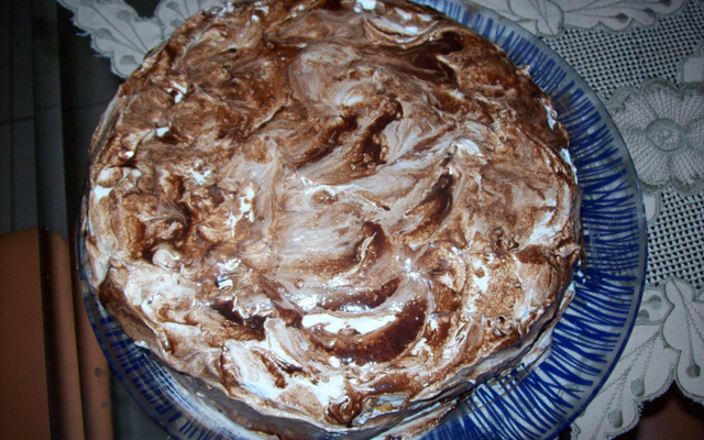 Torta gelada mesclada
