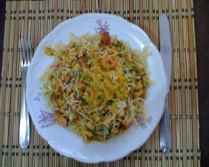 Fusilli ao molho de camarão da Sol
