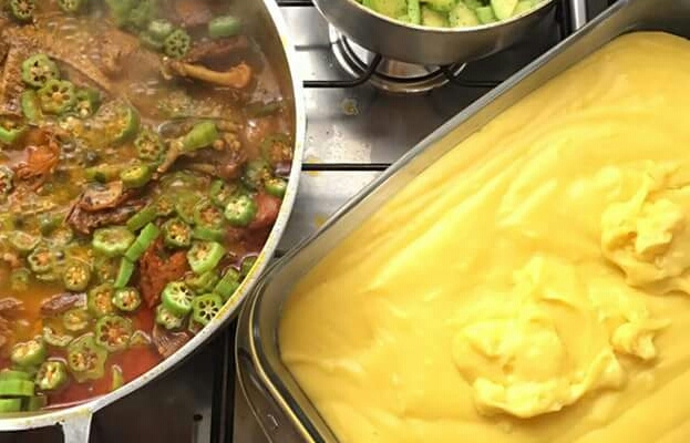 Polenta mineira de milho verde