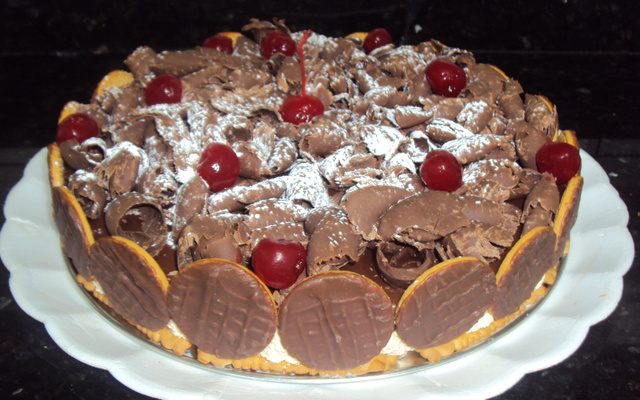 Torta holandesa com chocolate